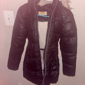 MICHAEL Michael Kors Black Puffer Coat